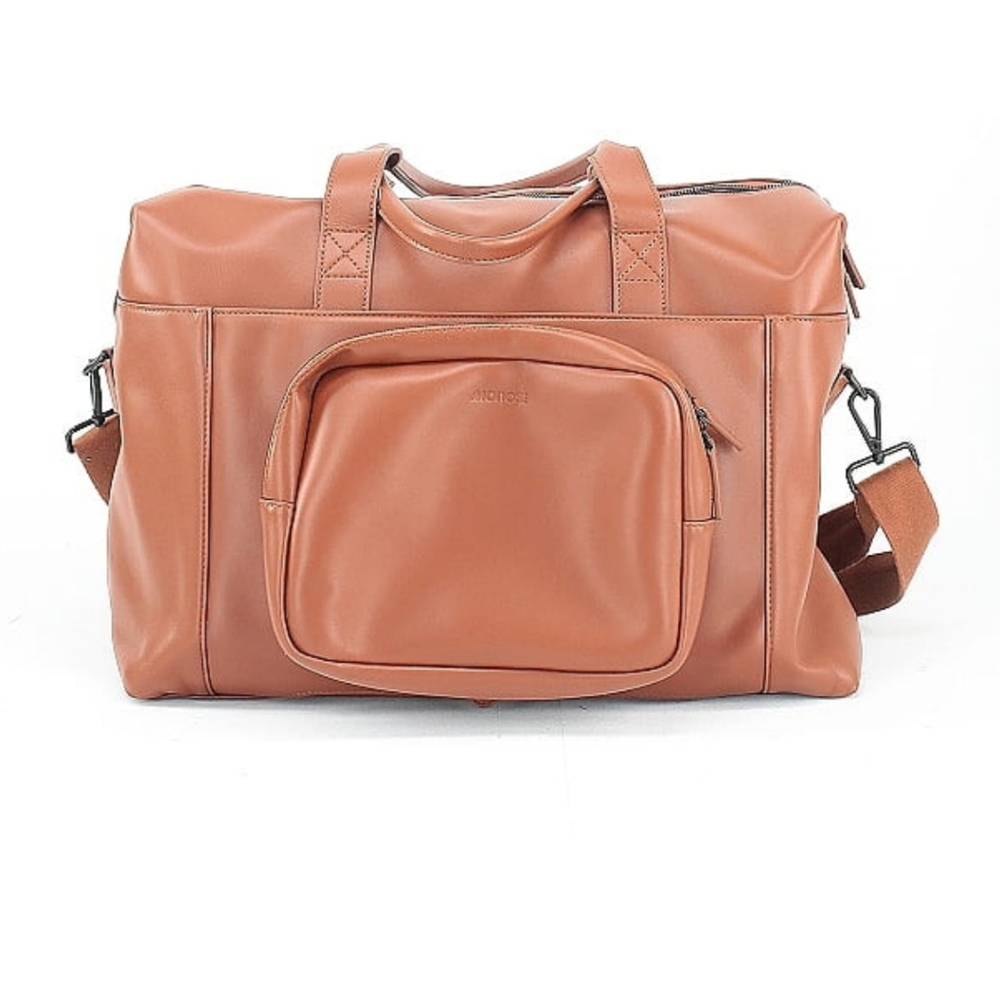 Monos Metro Weekender in Mahogany (Vegan Leather)